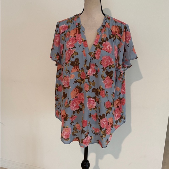 Torrid Harper floral shirt sz 0 0X 1749 - Picture 2 of 7